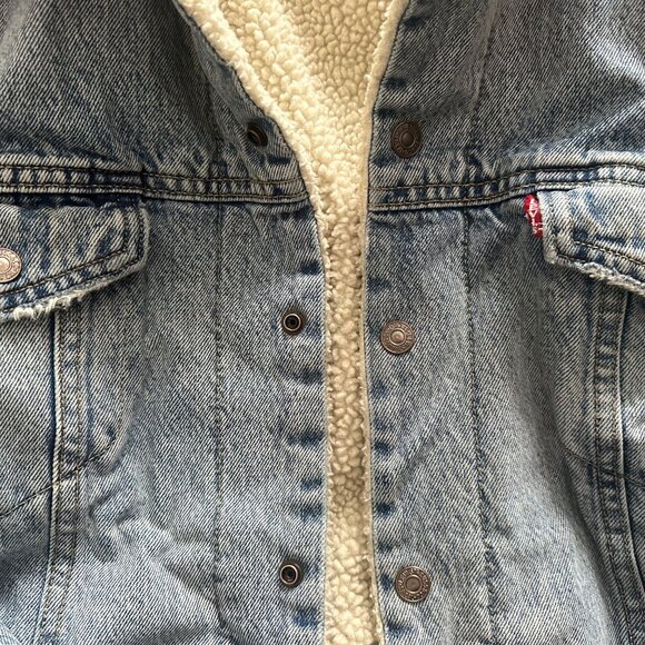 Levi's Men's Sherpa Trucker Jacket Size M - Picture 4 of 8